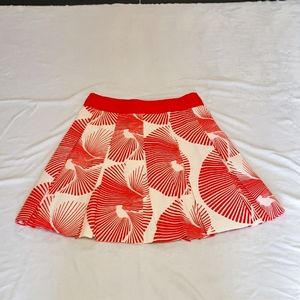 Diane Von Furstenberg Wrap Skirt Size 8 orange Graphic